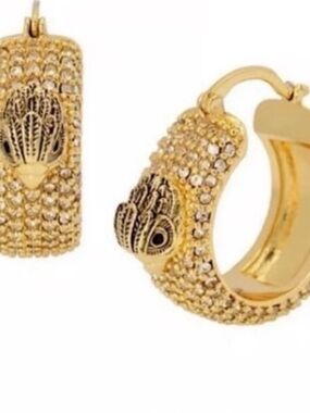 Kurt Geiger London Women's Pavé Eagle
Hoop Earrings